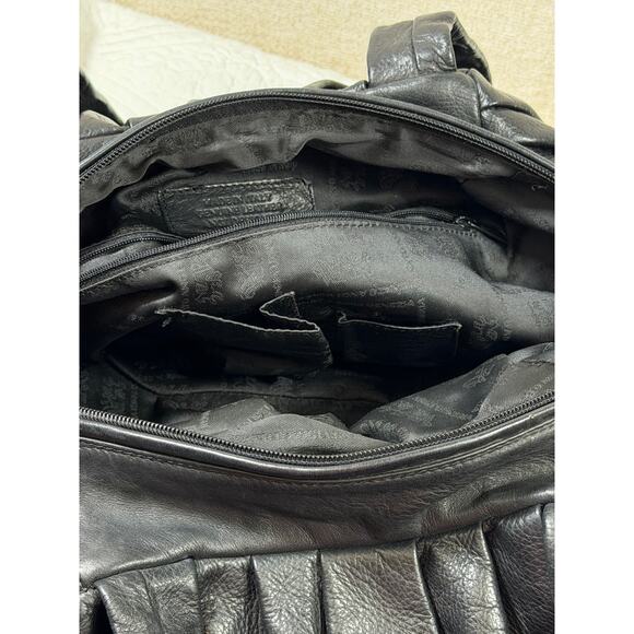 Renato Angi Women’s Black Soft Genuine Leather Shoulder Bag Purse Italy Made - Picture 11 of 14